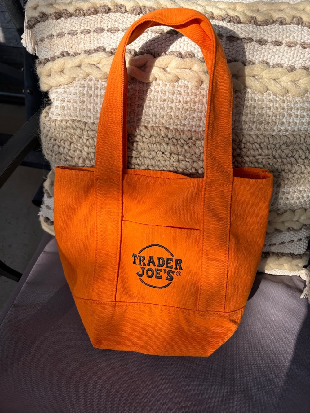 Trader Joes mini canvas tote - - Picture 6 of 7